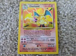 Charizard Holo Holographic Pokemon Card TCG 1999 Base Rare 4/102 Sleeve VLP-NM - Image 1