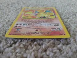 Charizard Holo Holographic Pokemon Card TCG 1999 Base Rare 4/102 Sleeve VLP-NM - Image 2