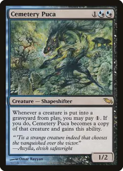 Cemetery Puca Shadowmoor NM Blue Black Rare MAGIC THE GATHERING CARD ABUGames - Image 1