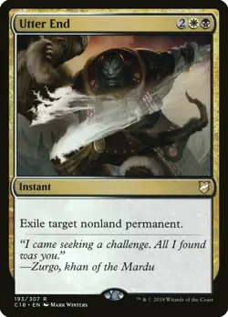 Utter End Commander 2018 NM White Black Rare MAGIC THE GATHERING CARD ABUGames - Image 1
