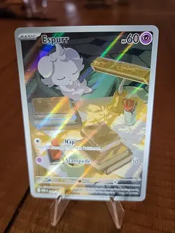 Espurr 095/088 Holo Illustration Rare Perfect Order Pokemon Card Minty - Image 1