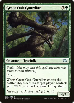Great Oak Guardian Commander 2015 NM Green Uncommon MAGIC MTG CARD ABUGames - Image 1
