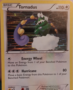 Pokemon Tornadus Holo Basic Card HP110 Hurricane Cyclone Pokemon TCG English - Image 1