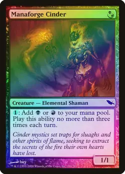Manaforge Cinder FOIL Shadowmoor PLD Black Red Common MAGIC MTG CARD ABUGames - Image 1