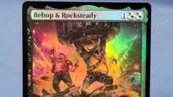Bebop & And Rocksteady Regular FOIL Mtg TMNT M/NM 🔮 - Image 2