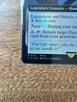 Magic MTG Final Fantasy - Cid, Freeflier Pilot EXTENDED ART FOIL 0131 - Image 2