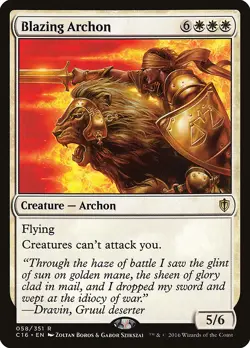Blazing Archon Commander 2016 NM White Rare MAGIC THE GATHERING CARD ABUGames - Image 1