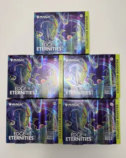 5x Magic: The Gathering Edge of Eternities Collector Booster Omega Pack - Image 1