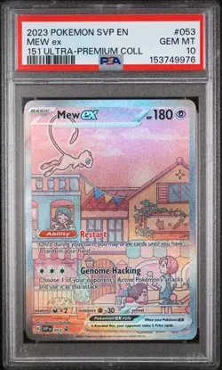 2023 POKEMON SVP EN-SV BLACK STAR PROMO #053 MEW ex 151 UPC PSA 10 (Q976 - Image 1