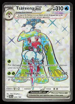 Tsareena ex 220/182 Ultra Rare Paradox Rift Pokemon Card - Image 1