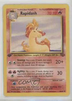 Rapidash 1st Ed. Pokemon Jungle #44 1999 READ - Image 1