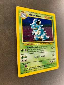 Nidoqueen 7/64 Jungle Set NO SYMBOL ERROR MISPRINT Holo Rare Pokemon Card 1999 - Image 2