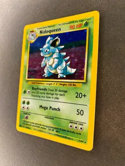 Nidoqueen 7/64 Jungle Set NO SYMBOL ERROR MISPRINT Holo Rare Pokemon Card 1999 - Image 3