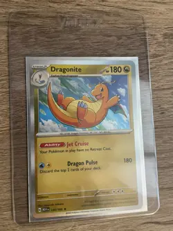 Pokemon TCG Dragonite 149/165 Scarlet & VIolet: Pokemon 151 Holo Rare - NP - Image 5