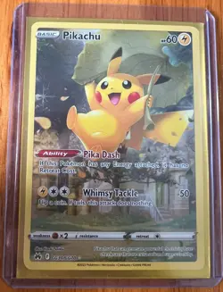 The Pokemon Company Pikachu GG30/GG70 Crown Zenith Galarian Gallery Holo Ultra … - Image 1