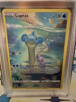2023 Pokemon Crown Zenith GG05 Full Art/Lapras PSA 9 - Image 2