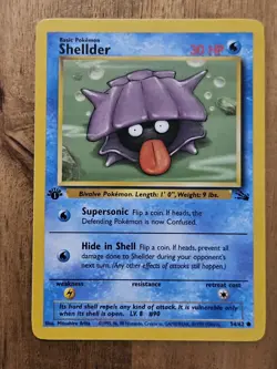 SHELLDER - 1ST EDITION- 54/62 - FOSSIL Set 1999 - WOTC - NM - Pokemon TCG - Image 2