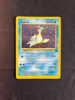 HP LAPRAS 10/62 HOLO RARE FOSSIL UNLIMITED POKEMON - Image 1