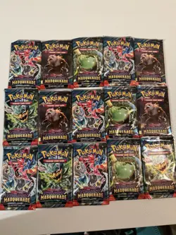 Twilight Masquerade Booster Pack LOT OF 15 | NEW SEALED | POKEMON - Image 1