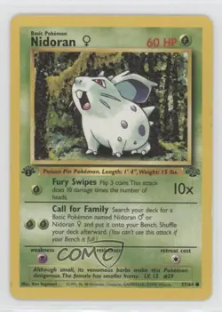 Nidoran F 1st Ed. Pokemon Jungle #57 1999 - Image 1