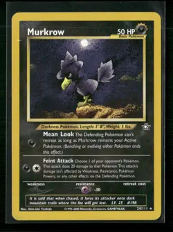 2000 Pokemon Neo Genesis Murkrow #024/111 Rare Lightly played - Image 1