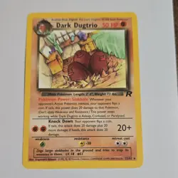 Pokemon Dark Dugtrio Team Rocket Rare Wizards 23/82 Unlimited English 2000 50 HP - Image 1
