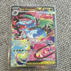 Pokemon TCG Mega Venusaur EX 177/132 Me01 Holo Special Rare Stage 2 380 HP Mashu - Image 1