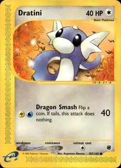 DRATINI 107/165 COMMON EXPEDITION BASE SET POKEMON MP - Image 1