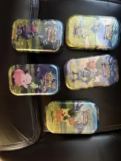 Pokemon TCG Ascended Heroes Mini Tins X5 Brand New Factory Sealed - Image 1