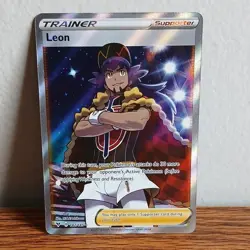 Pokemon Leon 182/185 Swsh04 Vivid Voltage Trainer Full Art Ultra Rare Holo - Image 1