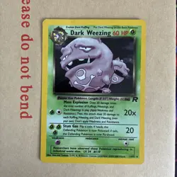Pokemon TCG Dark Weezing Team Rocket 14/82 Holo Unlimited Holo Rare - HP - Image 2