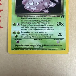 Pokemon TCG Dark Weezing Team Rocket 14/82 Holo Unlimited Holo Rare - HP - Image 4