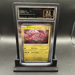 2024 POKEMON SURGING SPARKS - HOLO #141/191 ETERNATUS Crown 9.5 GEM MINT - Image 1