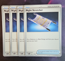 4x Night Stretcher 196/217 Ascended Heroes Pokemon Playset NM TCG - Image 1