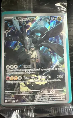 SEALED Pokemon Ascended Heroes N's Zekrom 031 ETB Promo - Image 1