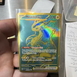 Pokemon Miraidon EX Hyper Rare Holo SV: Paldean Fates 243/091 220 HP Eng - Image 1