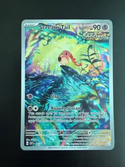 Pokemon Scream Tail 065 Black Star Promo SV Full Art Illustration Holo LP - Image 1