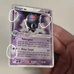 Gengar ex 108/112 🌀 3X Swirls 🌀 Holo EX Rare FireRed & LeafGreen 2004 Pokemon - Image 2