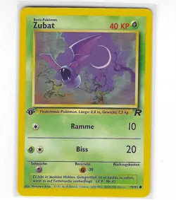 Pokemon TCG Zubat 70/82 1st Edition (Zubat) GERMAN - Image 1