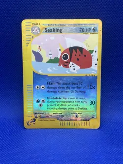 Pokemon Seaking Aquapolis Reverse Holo Uncommon English 059/147 2002 HP - Image 1