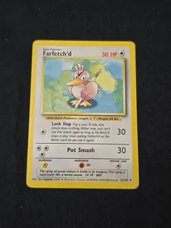 Farfetch'd 027/102 Base Set Regular Pokemon TCG WOTC Vintage Light Played - Image 1