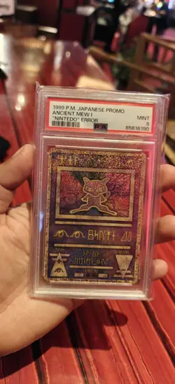 Ancient Mew I "Nintedo" Error Pokemon 1999 Holo Movie Promo Japanese PSA 9 - Image 1