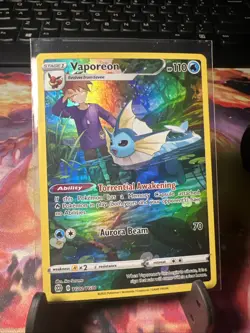 Vaporeon 2022 Pokemon Sword & Shield Brilliant Stars FULL ART HOLO TG02/TG30 - Image 1