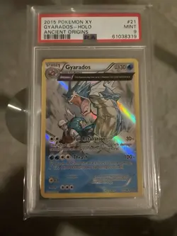 2015 Pokemon XY Ancient Origins #21 Gyarados PSA 9 MINT - Image 1