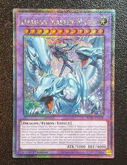Yugioh BLTR-EN118 Dragon Master Magia Quarter Century Secret Rare 1st MINT - Image 1