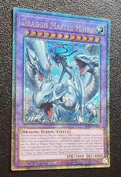 Yugioh BLTR-EN118 Dragon Master Magia Quarter Century Secret Rare 1st MINT - Image 3