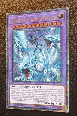 Yugioh BLTR-EN118 Dragon Master Magia Quarter Century Secret Rare 1st MINT - Image 4