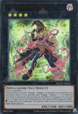 Yugioh Asia-English Gagagaga Girl DUAD-AE043 Ultra Rare - Image 1
