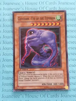 GLAS-EN005 Cloudian - Eye of the Typhoon Super Rare Yu-Gi-Oh Card 1st NM c - Image 1