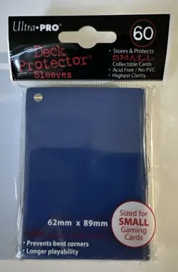 ULTRA PRO Deck Protector Sleeves Small 60ct 62 x 89 Blue Yugioh/Vanguard - Image 1